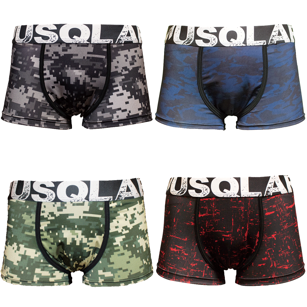 【4枚セット】カモフラ柄セット+Tシャツ