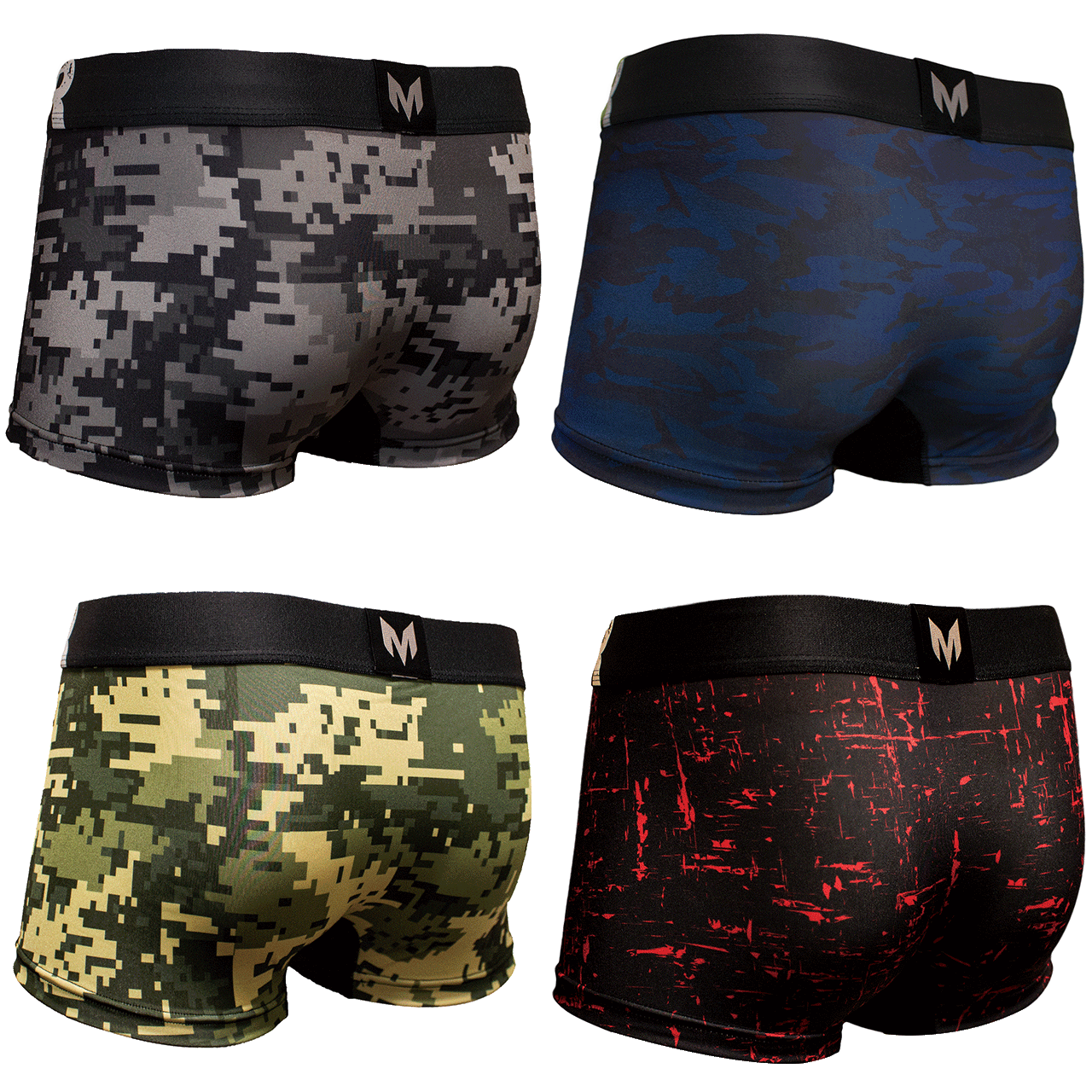 【4枚セット】カモフラ柄セット+Tシャツ